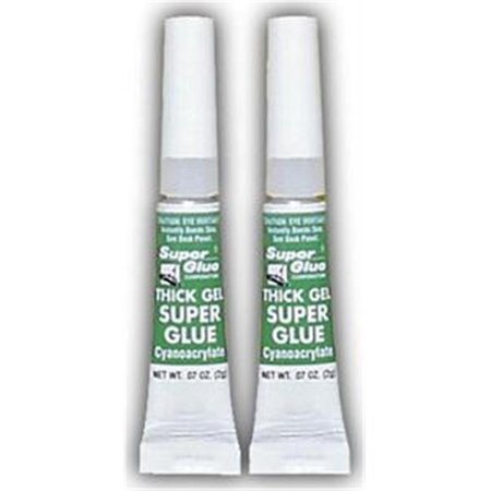 SUPER GLUE Super Glue Sgg22-48 Thick Gel Super Glue Tubes - double Pack 11710315